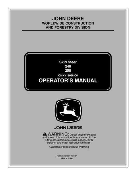 john deere 250 skid steer controls|john deere 250 service manual.